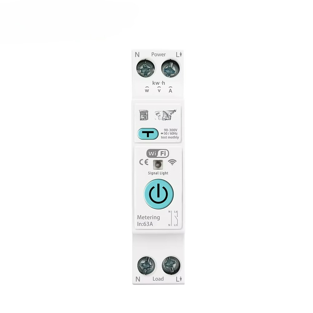 Tuya Smart - 63A 1P+N WiFi Akıllı MCB Enerji