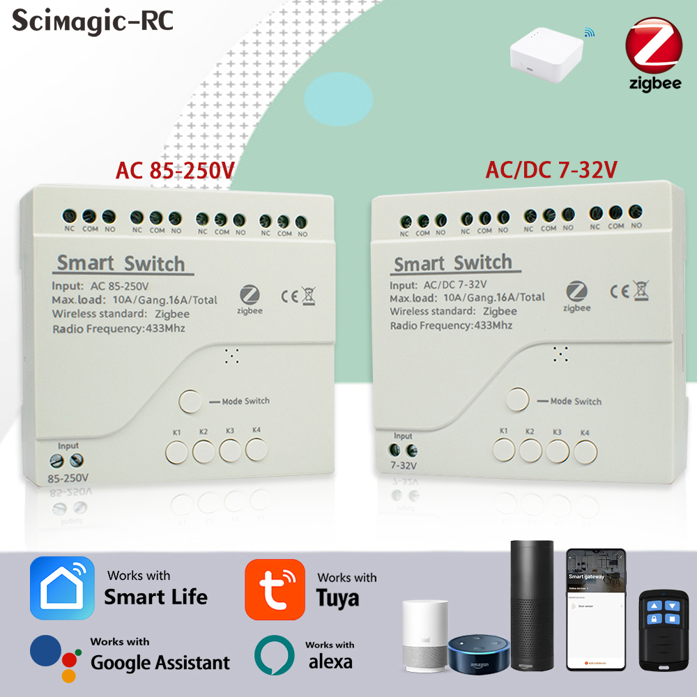Smart Relay Tuya - 4 Kanallı Zigbee Tuya Akıllı Ev