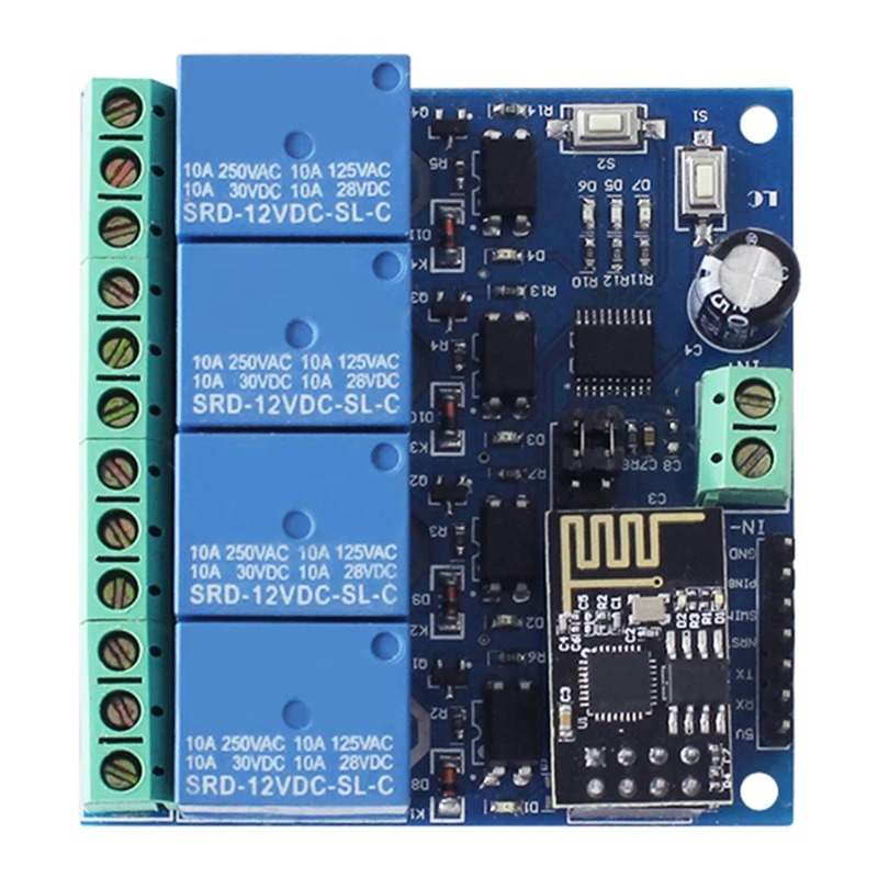 ESP8266 ESP-01 4 yollu WiFi rö - Smart Home Module Iot incelemesi ve fiyatı